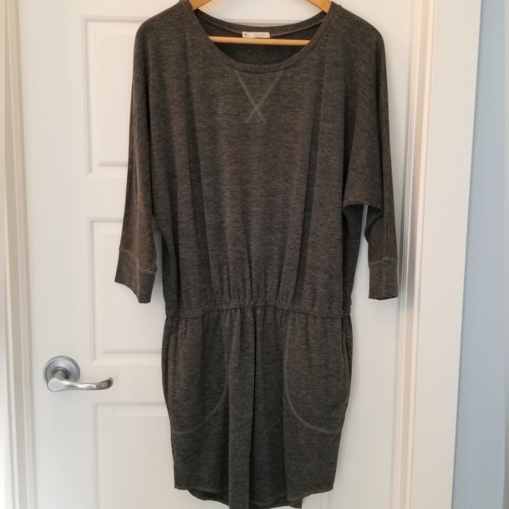 Rachel Roy green heather dress with pockets